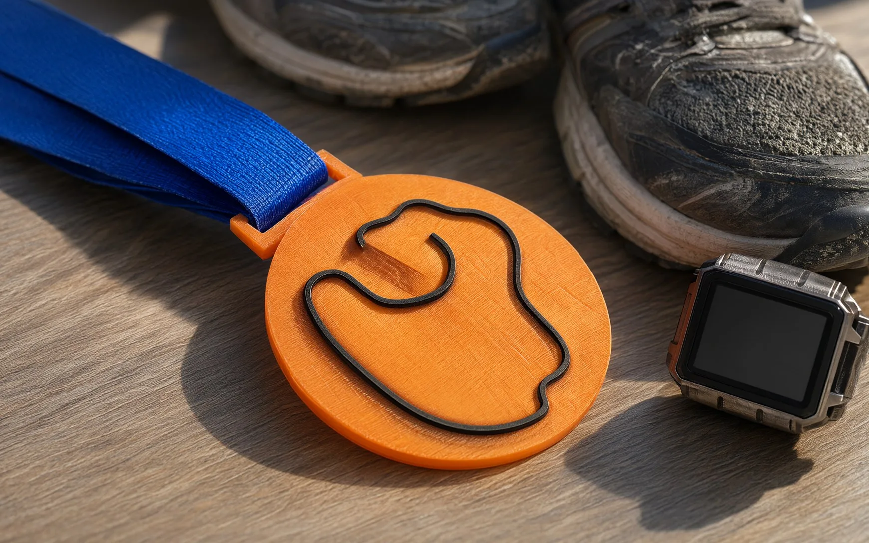 Medali Custom dari Rute Strava: Abadikan Finish Pertamamu