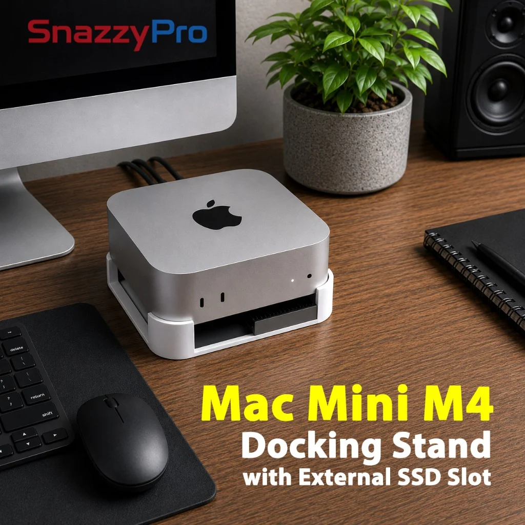 Mac Mini M4 Docking Stand with External SSD Slot