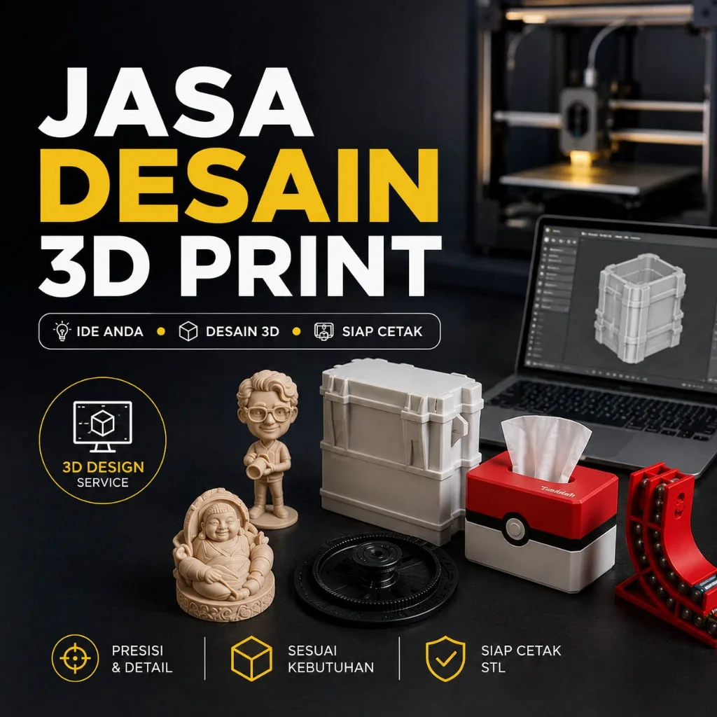 Jasa Desain untuk Kebutuhan 3D Print