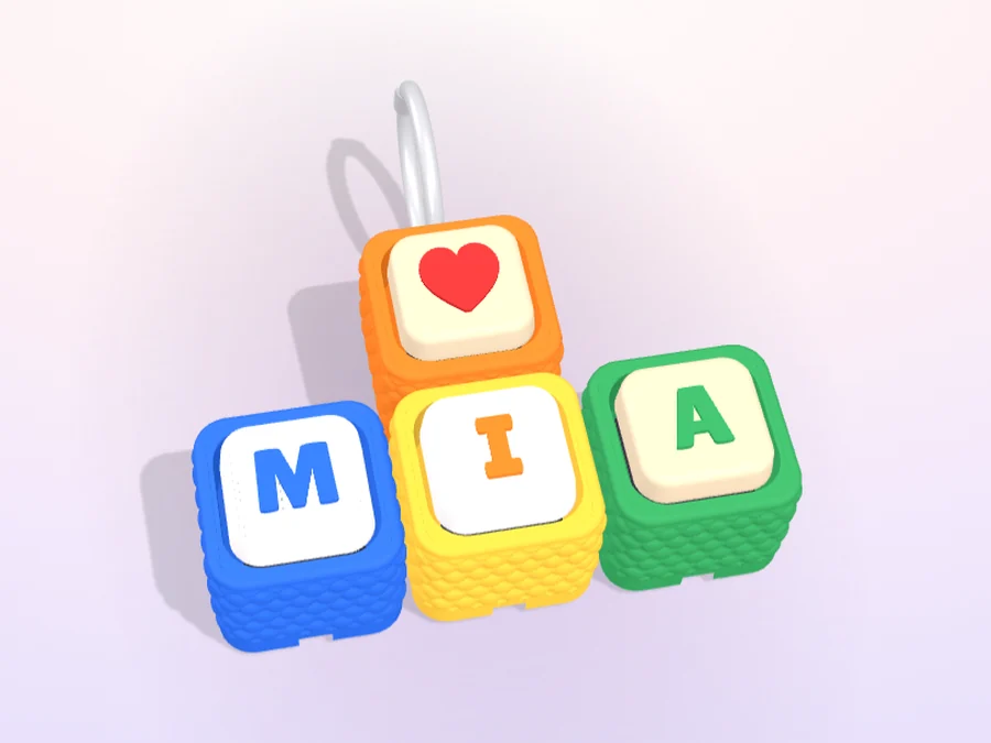 Gantungan Clicker Nama